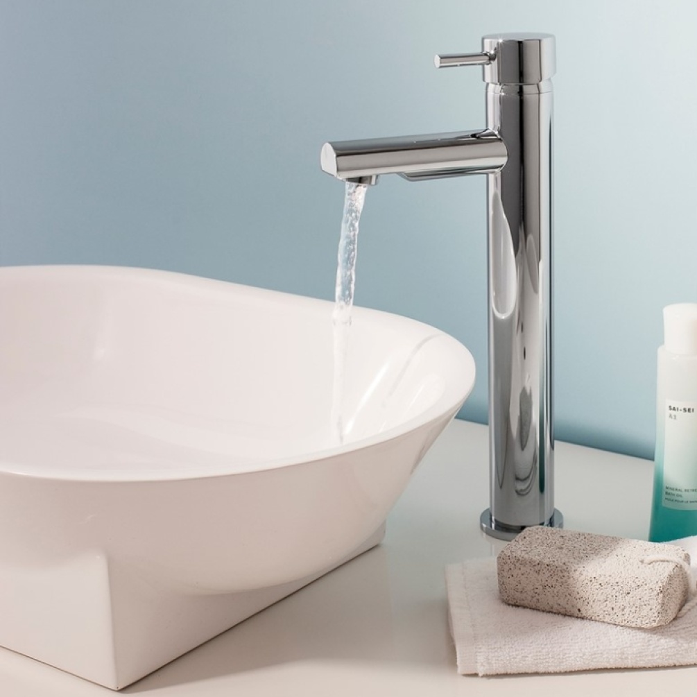 Product Lifestyle image of the Crosswater Kai Lever Tall Basin Monobloc Fixed Spout